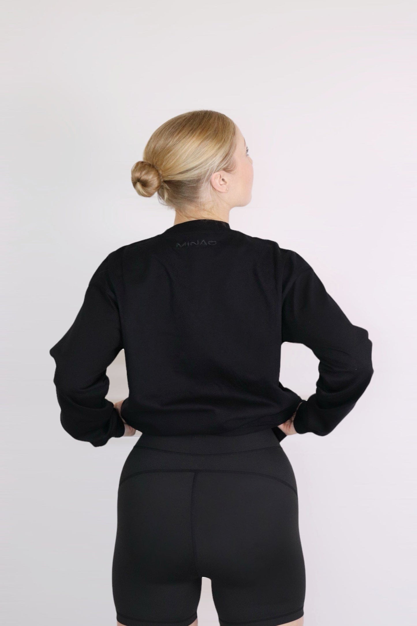 Black Close Neck Long Sleeve