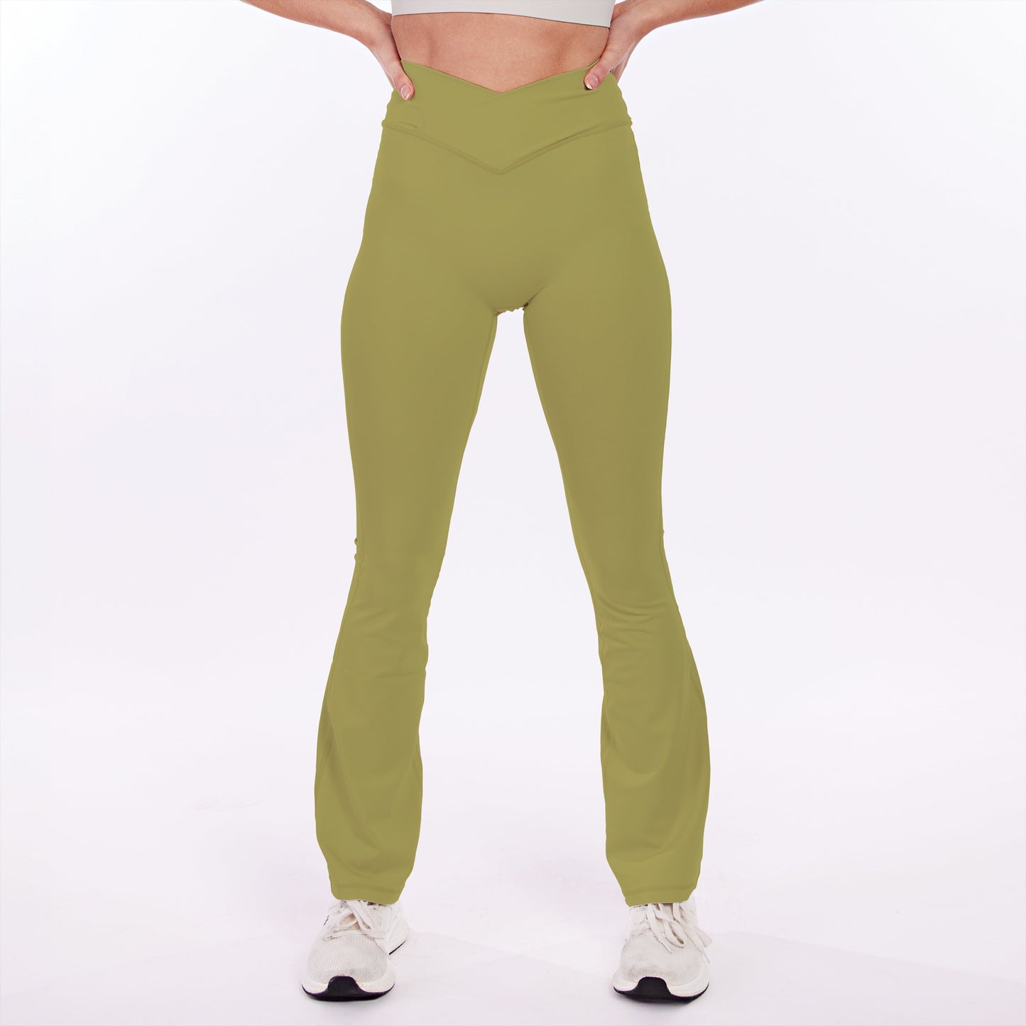 Olive Flare Leggings