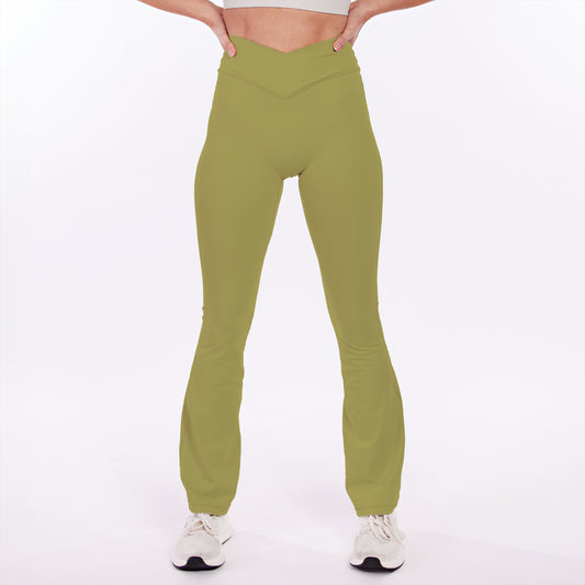 Olive Flare Leggings